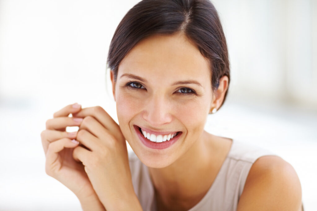 Attractive woman smiling DiCosimo Orthodontics in Manlius, NY